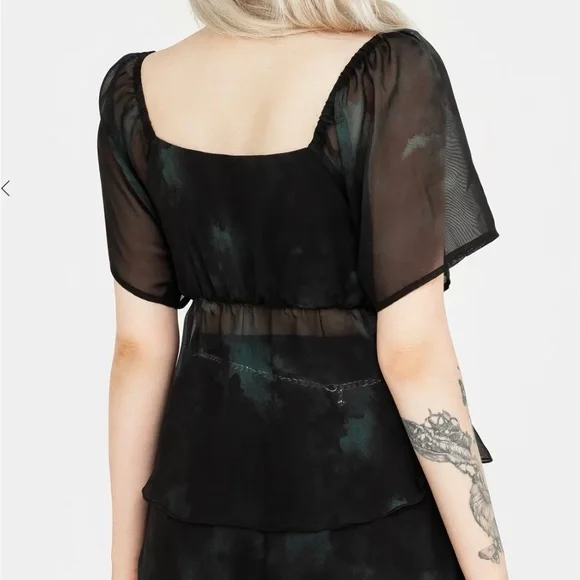 Disturbia Lichen Chiffon Top - Picture 2 of 8